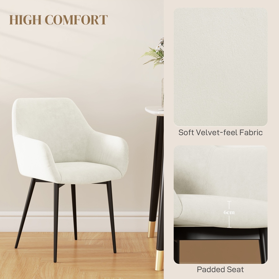 Image 917398_ALTMORE4.jpg, Product 917-398 / Price $204.99 - $209.99, HOMCOM Dining Chairs Set of 2, Upholstered Kitchen Chairs with Backrest from HOMCOM on TSC.ca's Home & Garden department