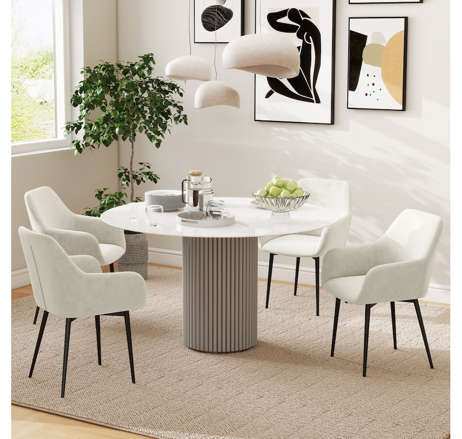 Image 917398_ALTMORE6.jpg, Product 917-398 / Price $194.99 - $199.99, HOMCOM Dining Chairs Set of 2, Upholstered Kitchen Chairs with Backrest from HOMCOM on TSC.ca's Home & Garden department