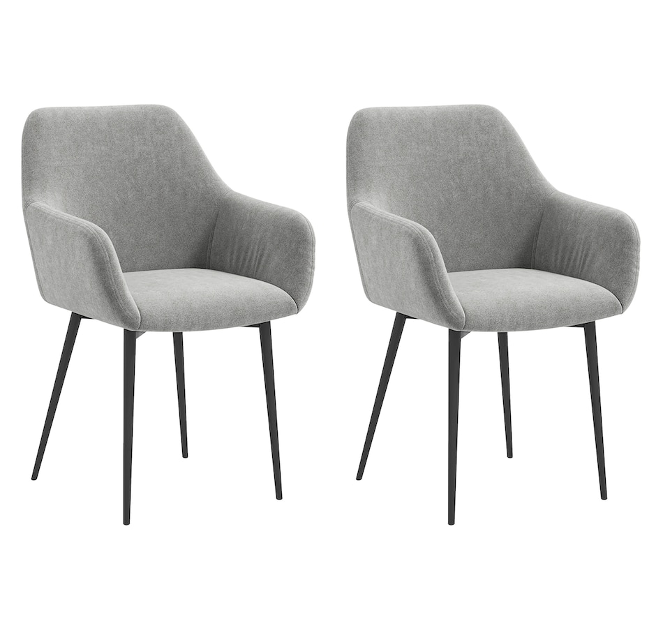 Image 917398_ST03.jpg, Product 917-398 / Price $194.99 - $199.99, HOMCOM Dining Chairs Set of 2, Upholstered Kitchen Chairs with Backrest from HOMCOM on TSC.ca's Home & Garden department