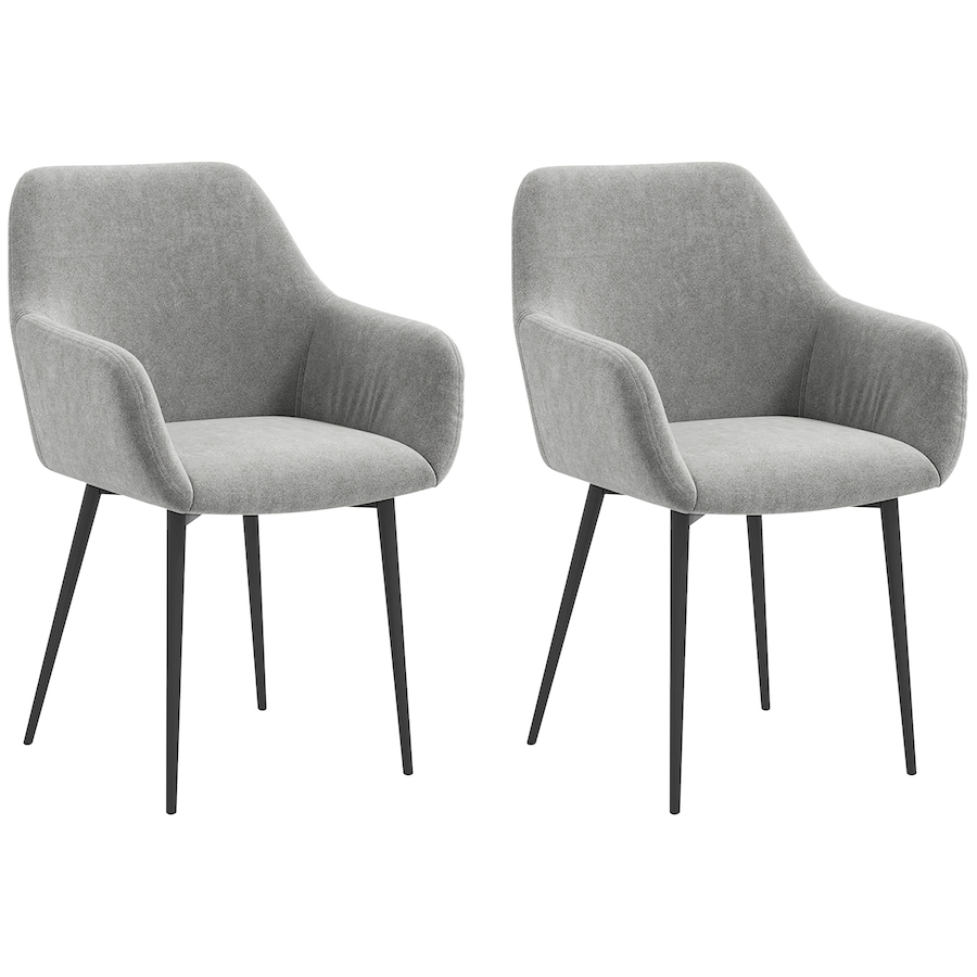 Image 917398_ST03.jpg, Product 917-398 / Price $204.99 - $209.99, HOMCOM Dining Chairs Set of 2, Upholstered Kitchen Chairs with Backrest from HOMCOM on TSC.ca's Home & Garden department