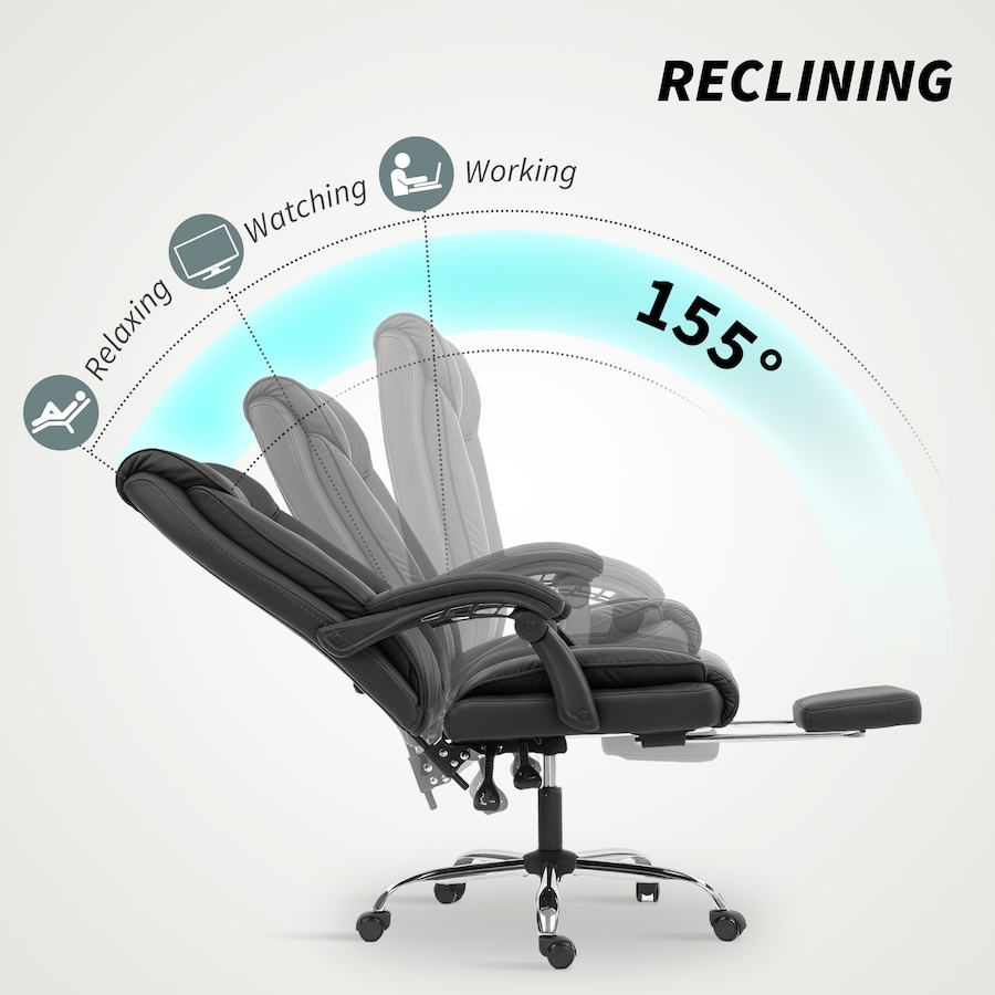 Image 917401_ALTMORE3.jpg, Product 917-401 / Price $142.99 - $185.99, HOMCOM Executive Office Chair, Pet-Friendly Leather Computer Chair from HOMCOM on TSC.ca's Home & Garden department