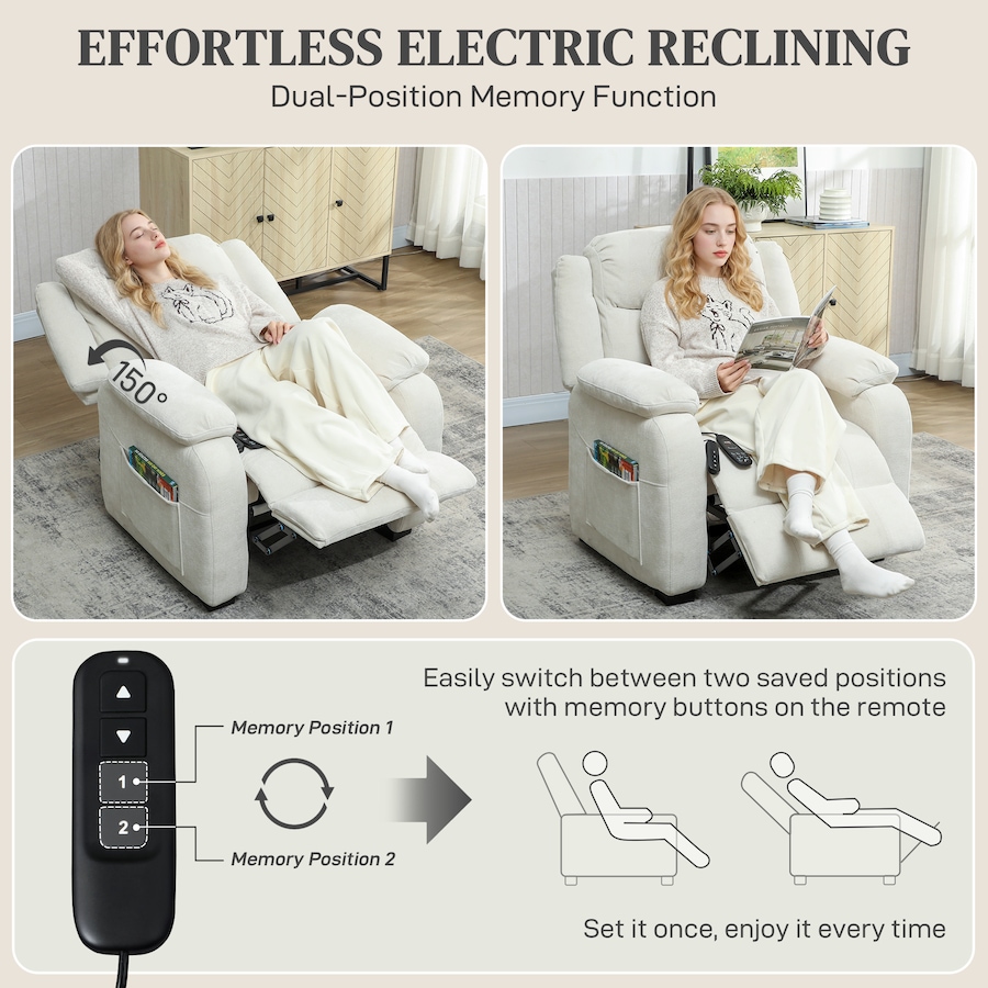 Image 917408_ALTMORE12.jpg, Product 917-408 / Price $399.99, HOMCOM Power Recliner Chair with Massage, Recliner with Quiet Motor from HOMCOM on TSC.ca's Home & Garden department