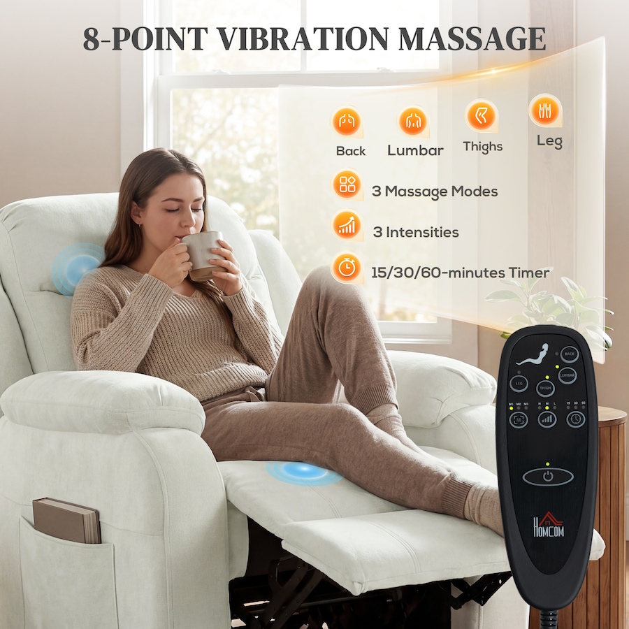 Image 917408_ALTMORE13.jpg, Product 917-408 / Price $399.99, HOMCOM Power Recliner Chair with Massage, Recliner with Quiet Motor from HOMCOM on TSC.ca's Home & Garden department