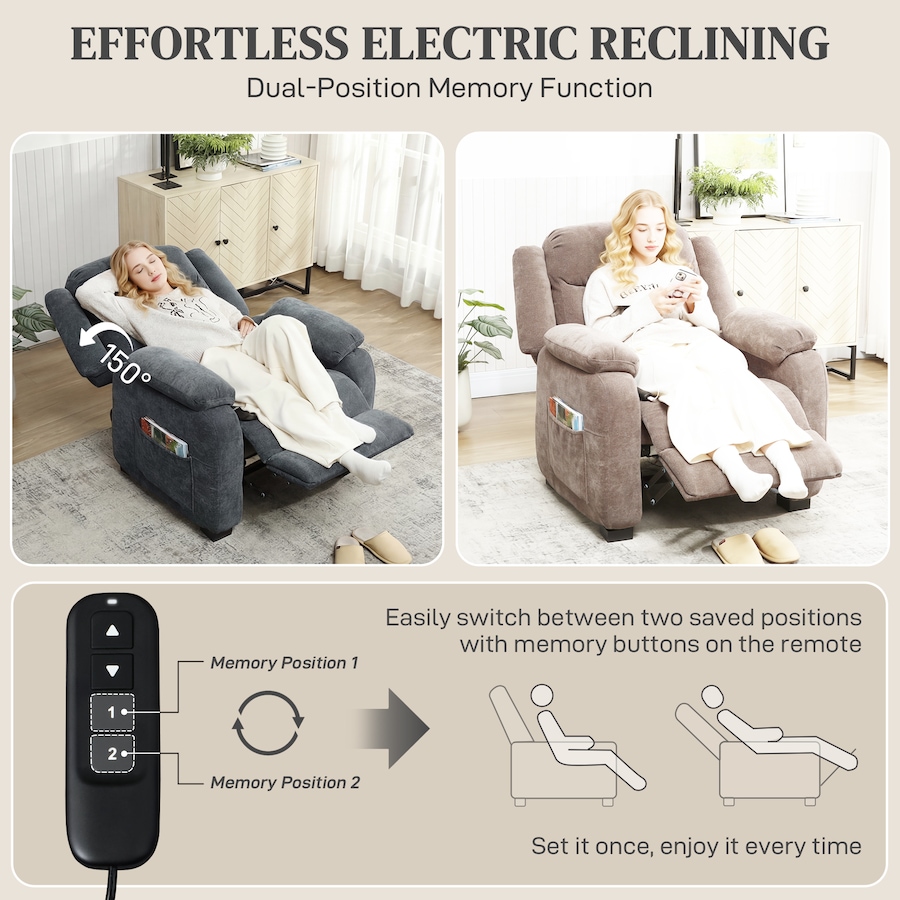 Image 917408_ALTMORE20.jpg, Product 917-408 / Price $399.99, HOMCOM Power Recliner Chair with Massage, Recliner with Quiet Motor from HOMCOM on TSC.ca's Home & Garden department