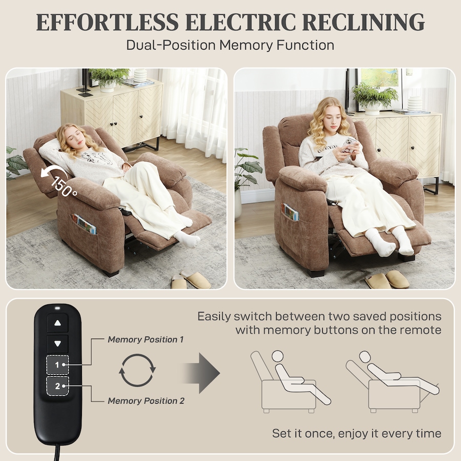 Image 917408_ALTMORE3.jpg, Product 917-408 / Price $399.99, HOMCOM Power Recliner Chair with Massage, Recliner with Quiet Motor from HOMCOM on TSC.ca's Home & Garden department
