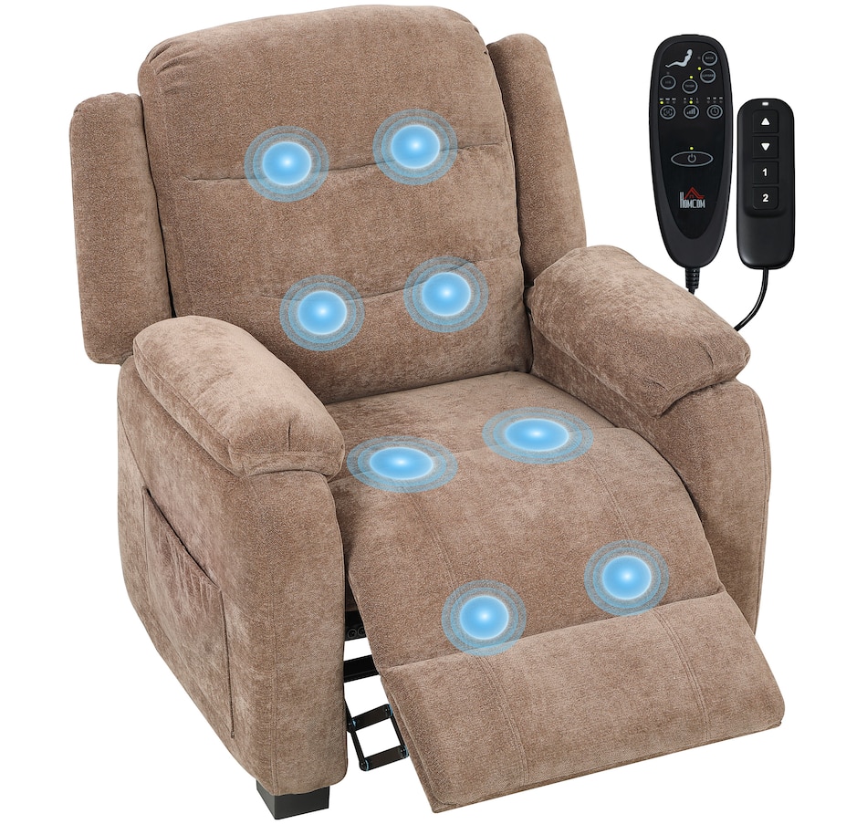 Image 917408_ST01.jpg, Product 917-408 / Price $419.99 - $429.99, HOMCOM Power Recliner Chair with Massage, Recliner with Quiet Motor from HOMCOM on TSC.ca's Home & Garden department