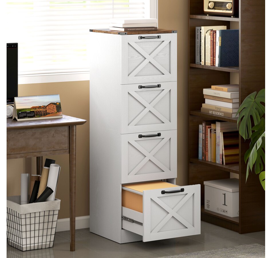 Image 917421_ALTMORE1.jpg, Product 917-421 / Price $169.99, HOMCOM 4 Drawer File Cabinet, Filing Cabinet Fits Letter/A4 Size from HOMCOM on TSC.ca's Home & Garden department