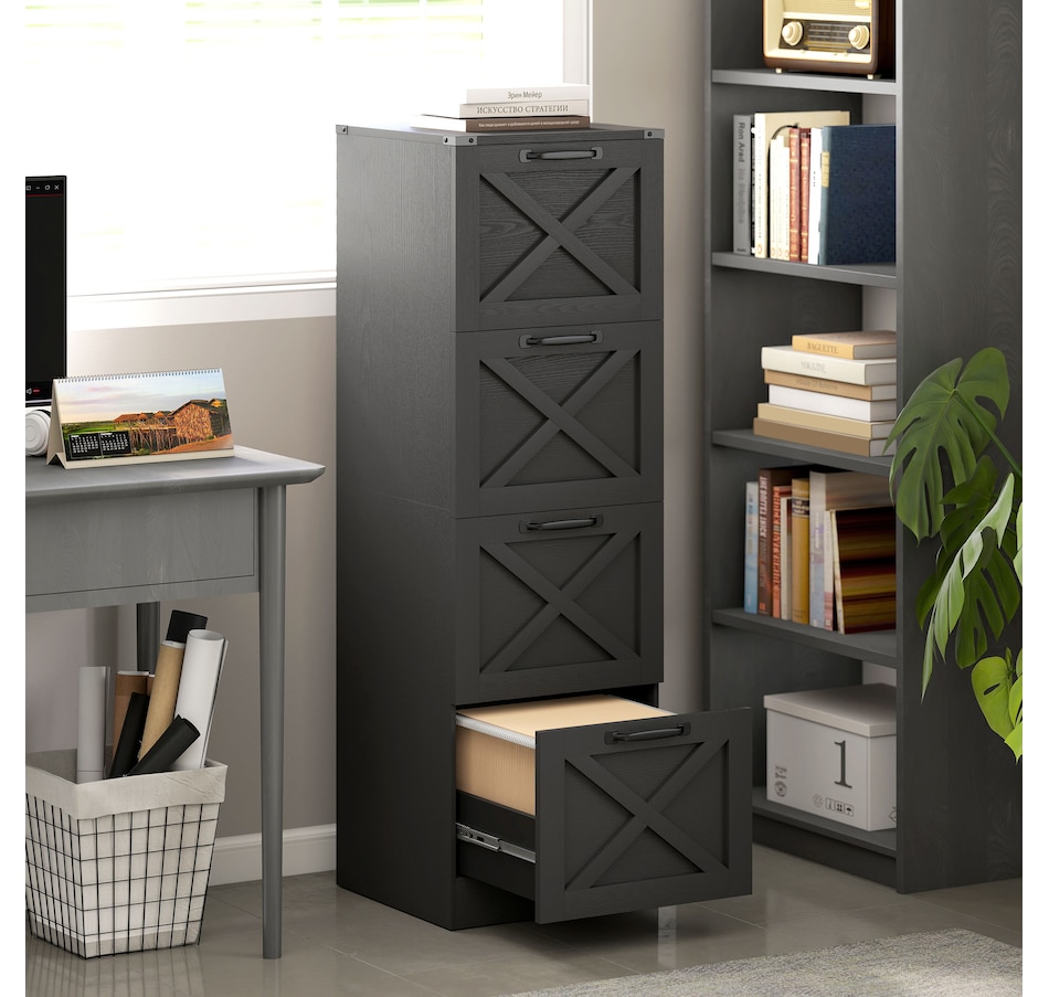 Image 917421_ALTMORE10.jpg, Product 917-421 / Price $169.99, HOMCOM 4 Drawer File Cabinet, Filing Cabinet Fits Letter/A4 Size from HOMCOM on TSC.ca's Home & Garden department