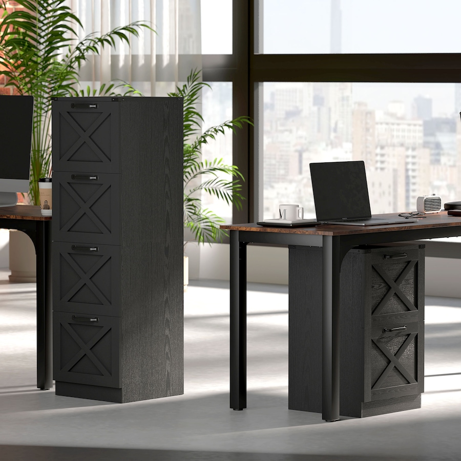 Image 917421_ALTMORE17.jpg, Product 917-421 / Price $169.94 - $179.99, HOMCOM 4 Drawer File Cabinet, Filing Cabinet Fits Letter/A4 Size from HOMCOM on TSC.ca's Home & Garden department