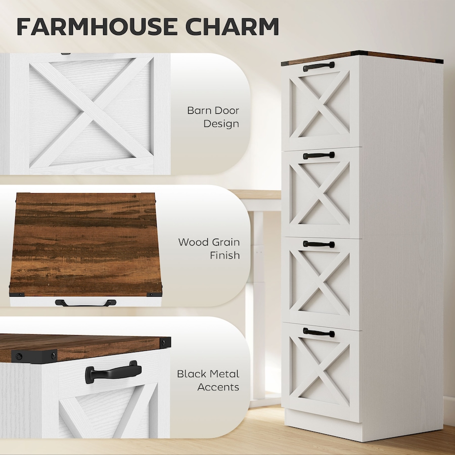 Image 917421_ALTMORE3.jpg, Product 917-421 / Price $169.94 - $179.99, HOMCOM 4 Drawer File Cabinet, Filing Cabinet Fits Letter/A4 Size from HOMCOM on TSC.ca's Home & Garden department