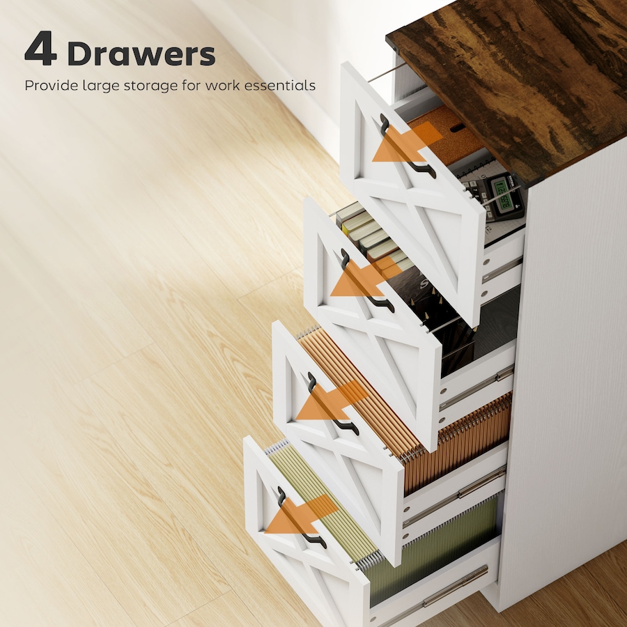 Image 917421_ALTMORE4.jpg, Product 917-421 / Price $169.94 - $179.99, HOMCOM 4 Drawer File Cabinet, Filing Cabinet Fits Letter/A4 Size from HOMCOM on TSC.ca's Home & Garden department