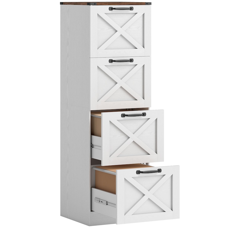 Image 917421_ST01.jpg, Product 917-421 / Price $169.99, HOMCOM 4 Drawer File Cabinet, Filing Cabinet Fits Letter/A4 Size from HOMCOM on TSC.ca's Home & Garden department