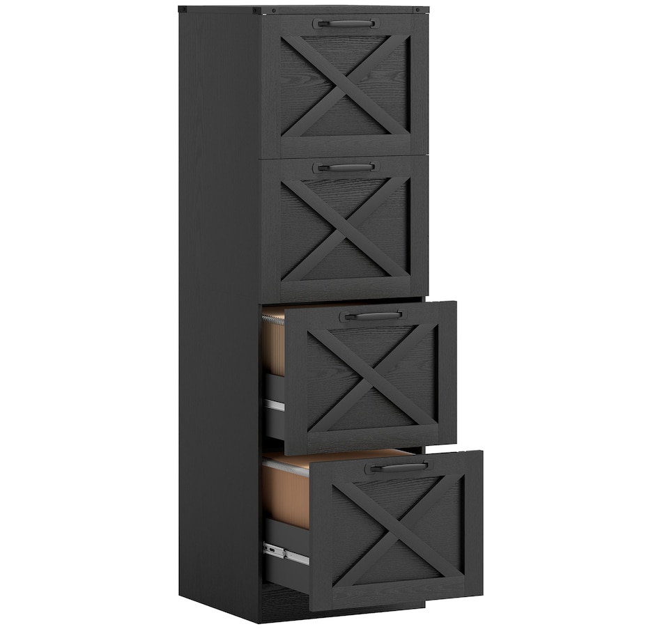 Image 917421_ST02.jpg, Product 917-421 / Price $169.99, HOMCOM 4 Drawer File Cabinet, Filing Cabinet Fits Letter/A4 Size from HOMCOM on TSC.ca's Home & Garden department