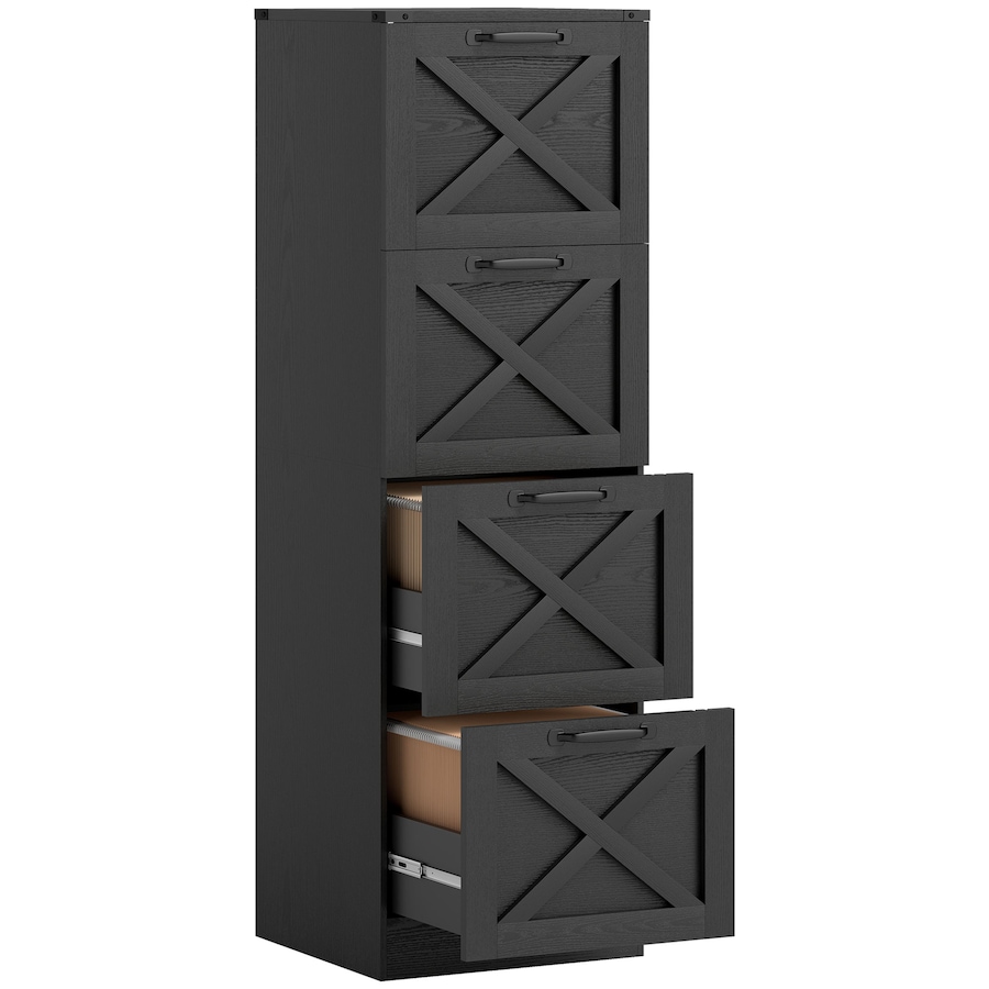 Image 917421_ST02.jpg, Product 917-421 / Price $169.94 - $179.99, HOMCOM 4 Drawer File Cabinet, Filing Cabinet Fits Letter/A4 Size from HOMCOM on TSC.ca's Home & Garden department