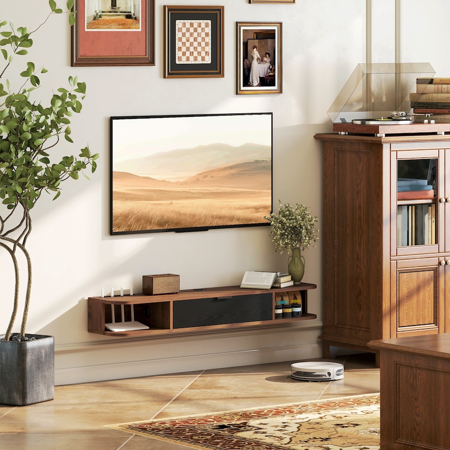 Image 917423_ALTMORE1.jpg, Product 917-423 / Price $89.99 - $99.99, HOMCOM 47" Floating TV Stand, Wall Mounted Media Console from HOMCOM on TSC.ca's Home & Garden department