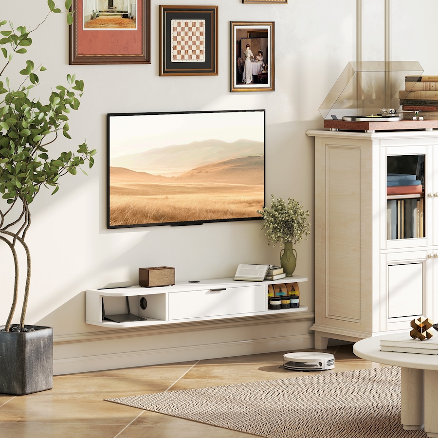 Image 917423_ALTMORE10.jpg, Product 917-423 / Price $89.99 - $99.99, HOMCOM 47" Floating TV Stand, Wall Mounted Media Console from HOMCOM on TSC.ca's Home & Garden department