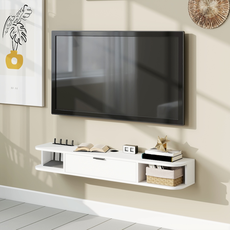 Image 917423_ALTMORE17.jpg, Product 917-423 / Price $89.99 - $99.99, HOMCOM 47" Floating TV Stand, Wall Mounted Media Console from HOMCOM on TSC.ca's Home & Garden department
