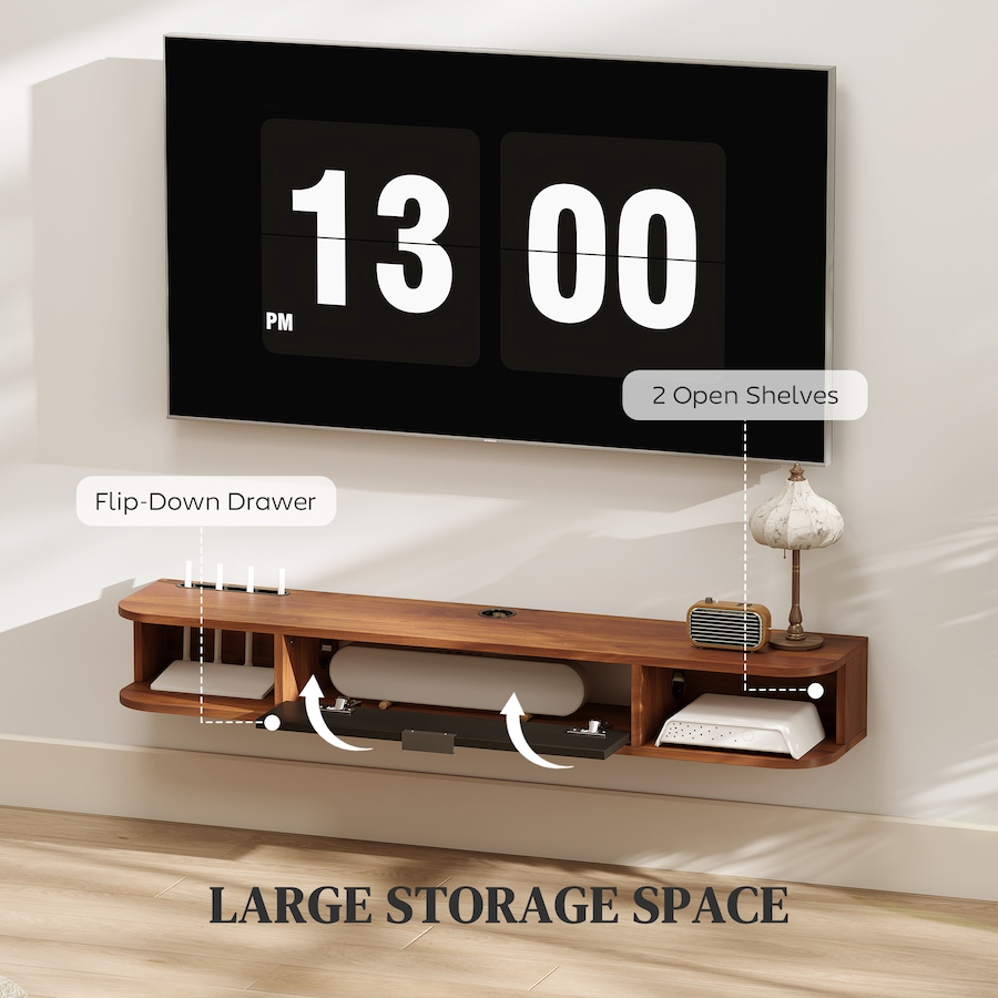 Image 917423_ALTMORE4.jpg, Product 917-423 / Price $89.99 - $99.99, HOMCOM 47" Floating TV Stand, Wall Mounted Media Console from HOMCOM on TSC.ca's Home & Garden department