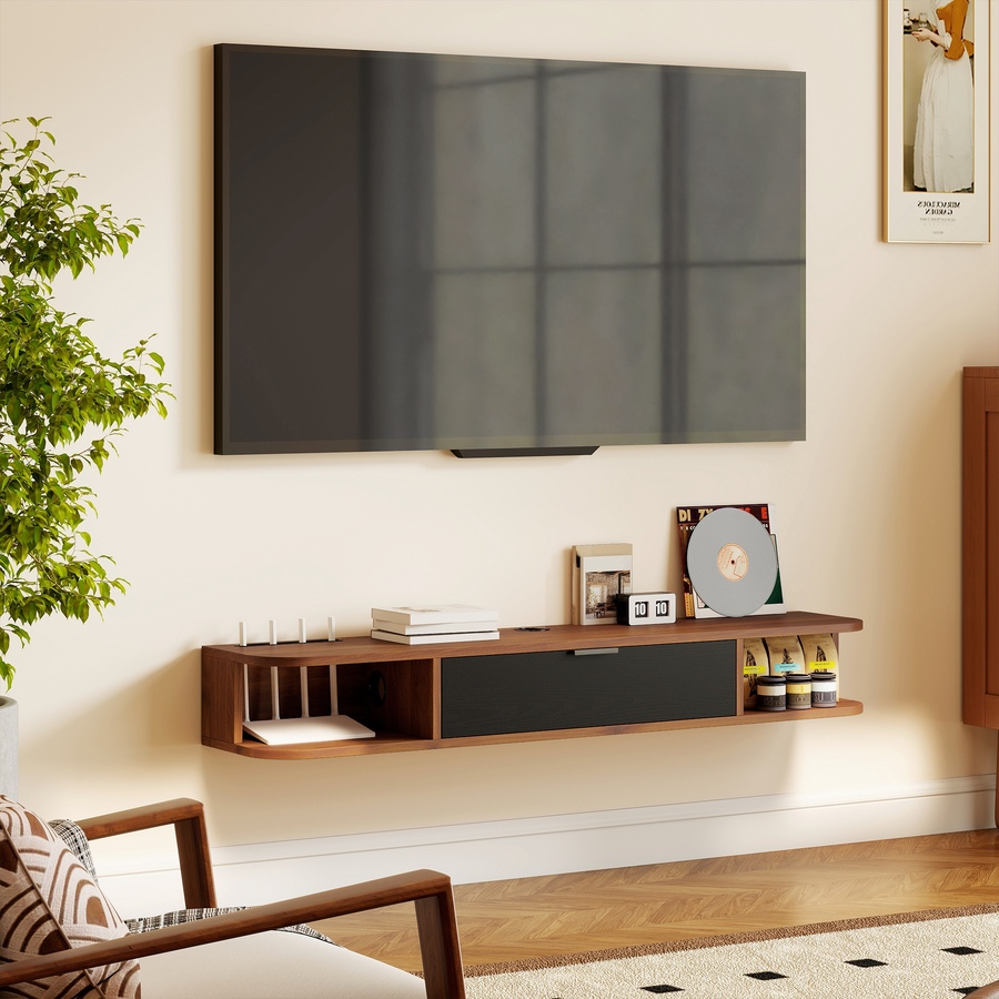 Image 917423_ALTMORE8.jpg, Product 917-423 / Price $89.99 - $99.99, HOMCOM 47" Floating TV Stand, Wall Mounted Media Console from HOMCOM on TSC.ca's Home & Garden department