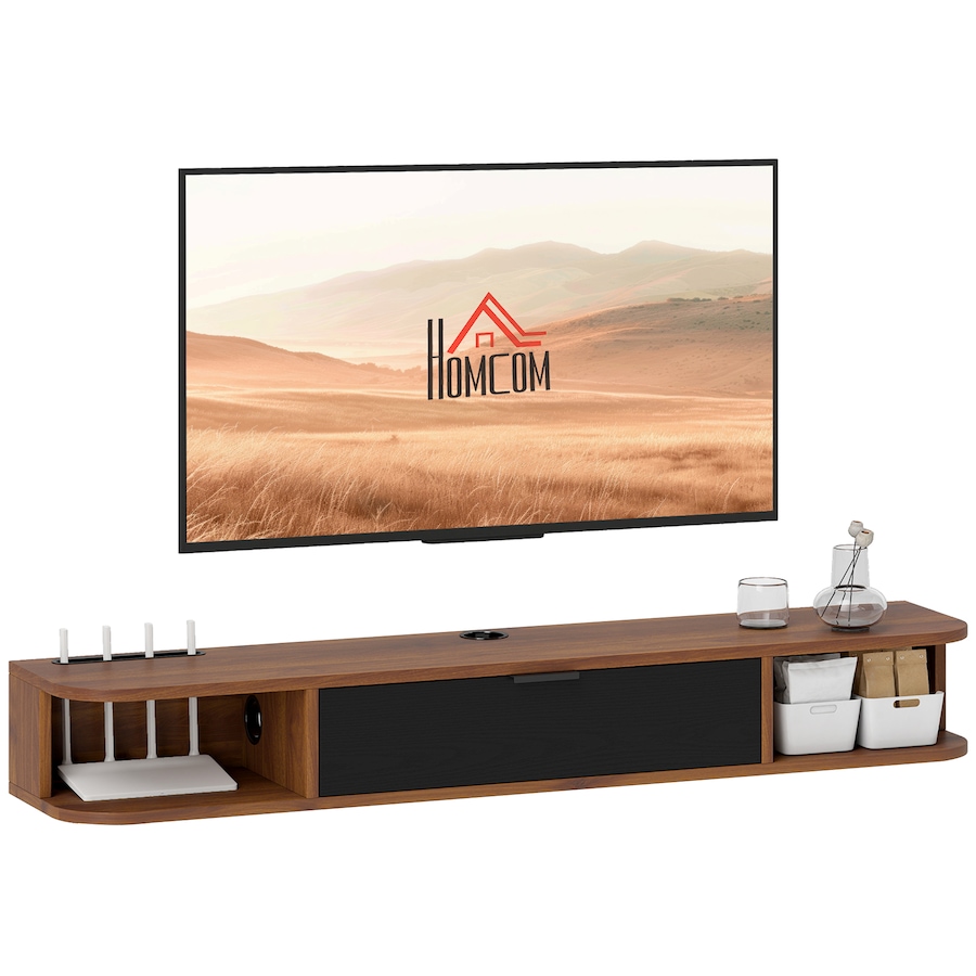 Image 917423_ST01.jpg, Product 917-423 / Price $89.99 - $99.99, HOMCOM 47" Floating TV Stand, Wall Mounted Media Console from HOMCOM on TSC.ca's Home & Garden department