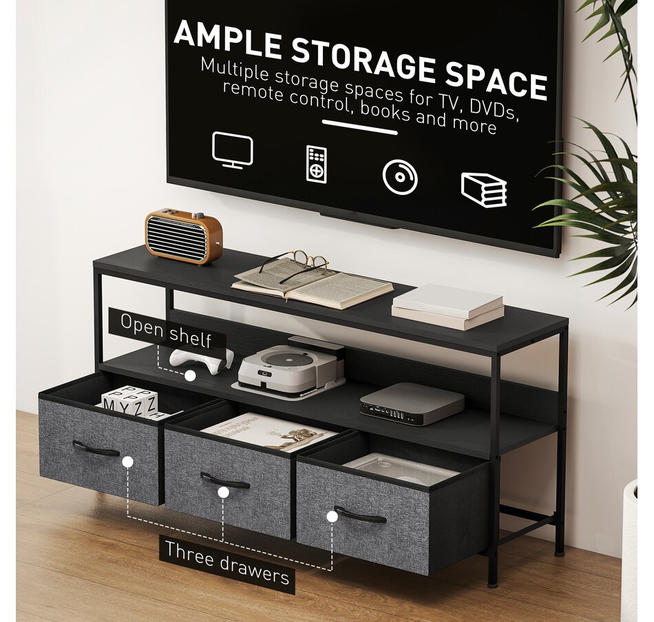 Image 917436_ALTMORE13.jpg, Product 917-436 / Price $104.99, HOMCOM TV Stand, TV Table with Storage for 55 Inch Television from HOMCOM on TSC.ca's Home & Garden department