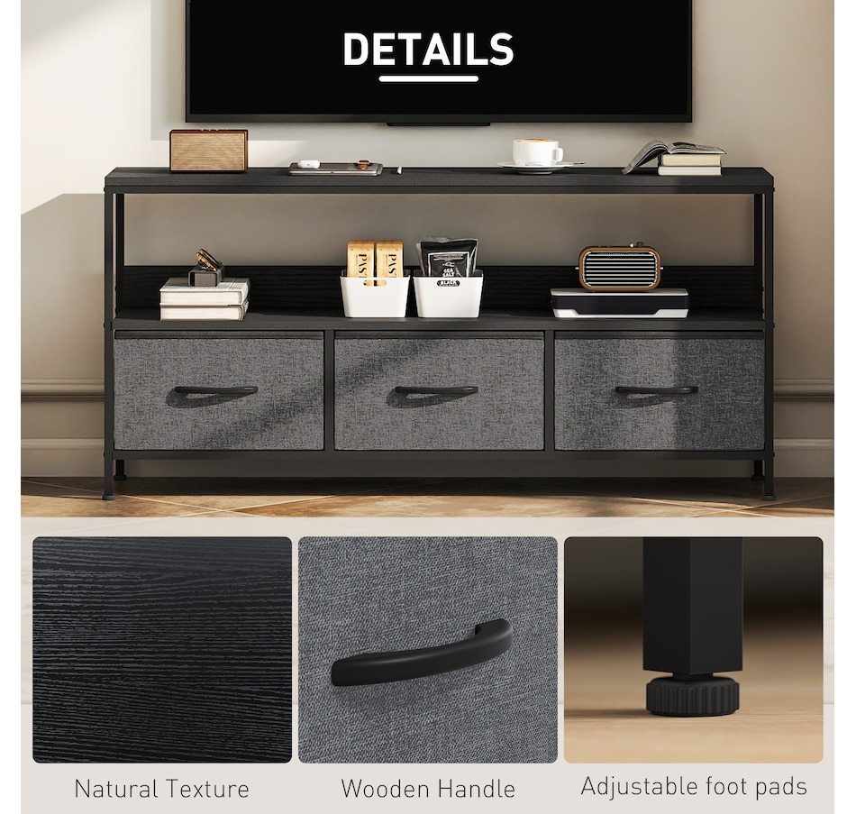 Image 917436_ALTMORE14.jpg, Product 917-436 / Price $104.99, HOMCOM TV Stand, TV Table with Storage for 55 Inch Television from HOMCOM on TSC.ca's Home & Garden department