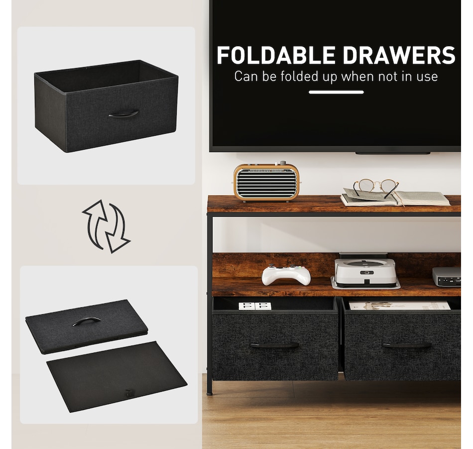 Image 917436_ALTMORE3.jpg, Product 917-436 / Price $104.99, HOMCOM TV Stand, TV Table with Storage for 55 Inch Television from HOMCOM on TSC.ca's Home & Garden department