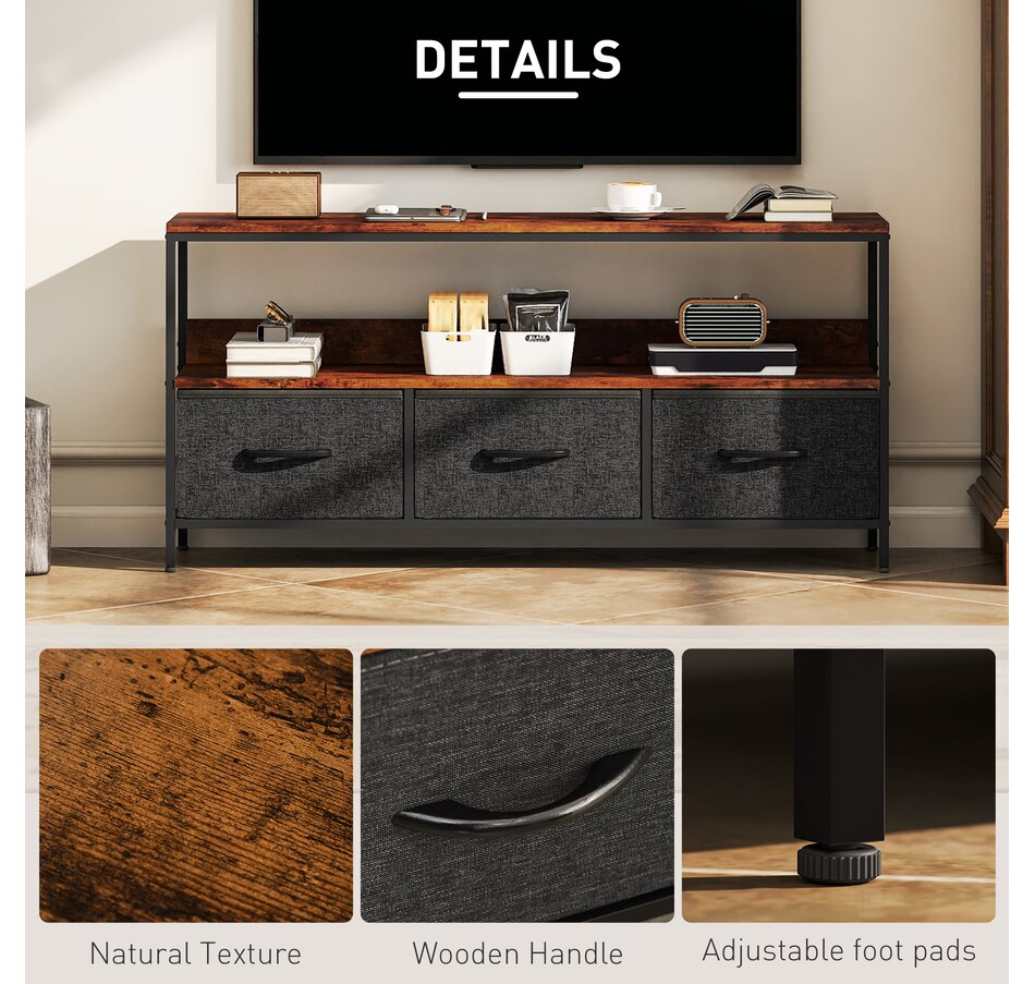 Image 917436_ALTMORE5.jpg, Product 917-436 / Price $104.99, HOMCOM TV Stand, TV Table with Storage for 55 Inch Television from HOMCOM on TSC.ca's Home & Garden department
