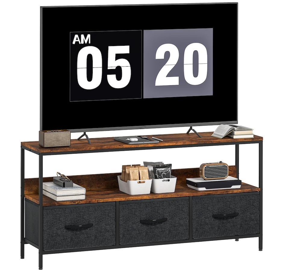 Image 917436_ST01.jpg, Product 917-436 / Price $104.99, HOMCOM TV Stand, TV Table with Storage for 55 Inch Television from HOMCOM on TSC.ca's Home & Garden department