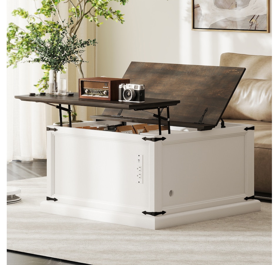 Image 917443_ALTMORE1.jpg, Product 917-443 / Price $199.99, HOMCOM Lift Top Coffee Table with Charging Station and Storage from HOMCOM on TSC.ca's Home & Garden department
