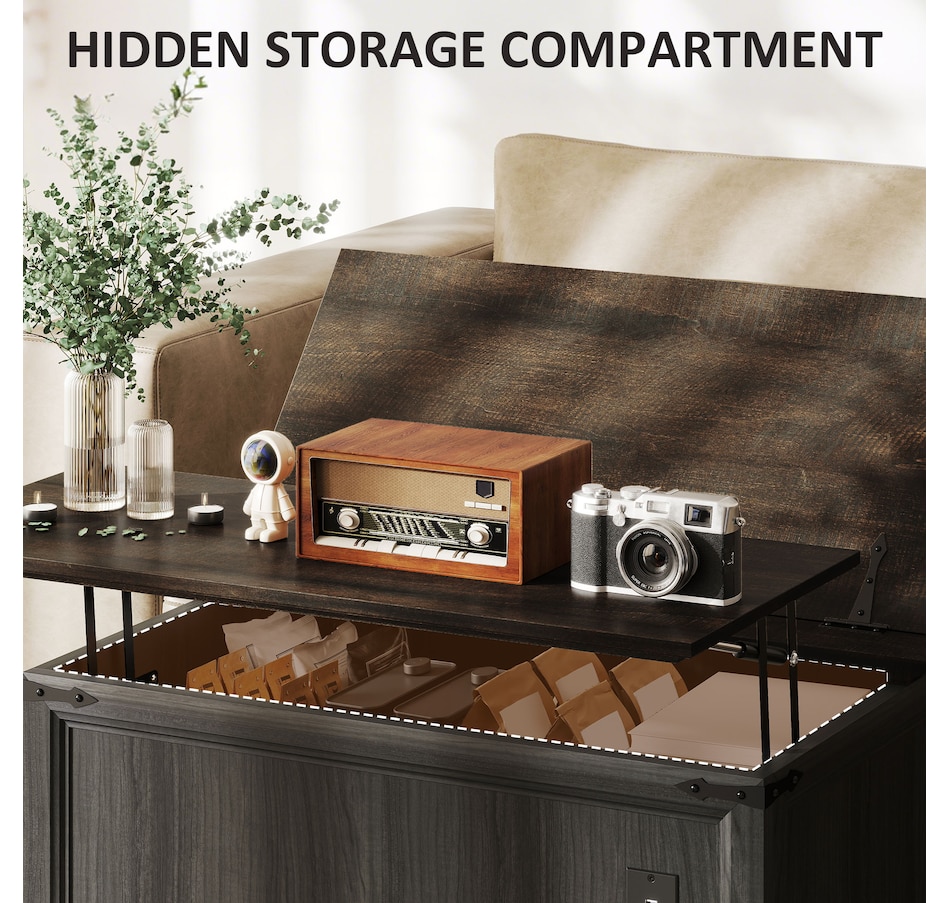 Image 917443_ALTMORE13.jpg, Product 917-443 / Price $199.99, HOMCOM Lift Top Coffee Table with Charging Station and Storage from HOMCOM on TSC.ca's Home & Garden department