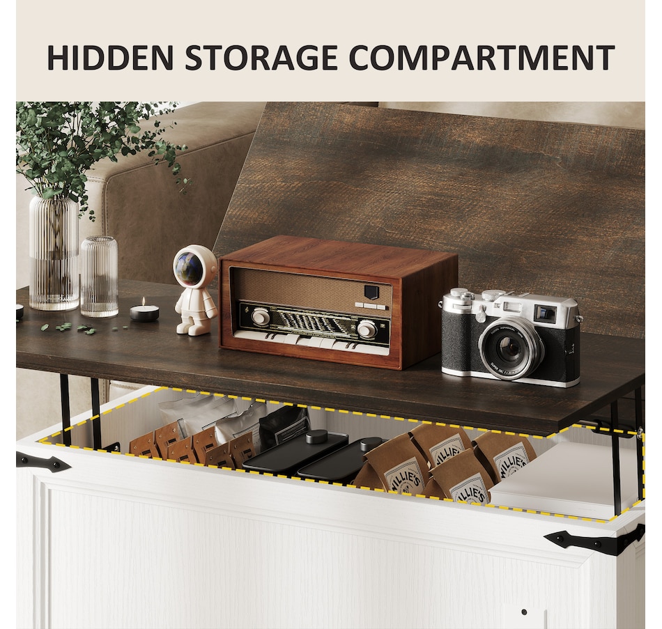 Image 917443_ALTMORE4.jpg, Product 917-443 / Price $199.99, HOMCOM Lift Top Coffee Table with Charging Station and Storage from HOMCOM on TSC.ca's Home & Garden department