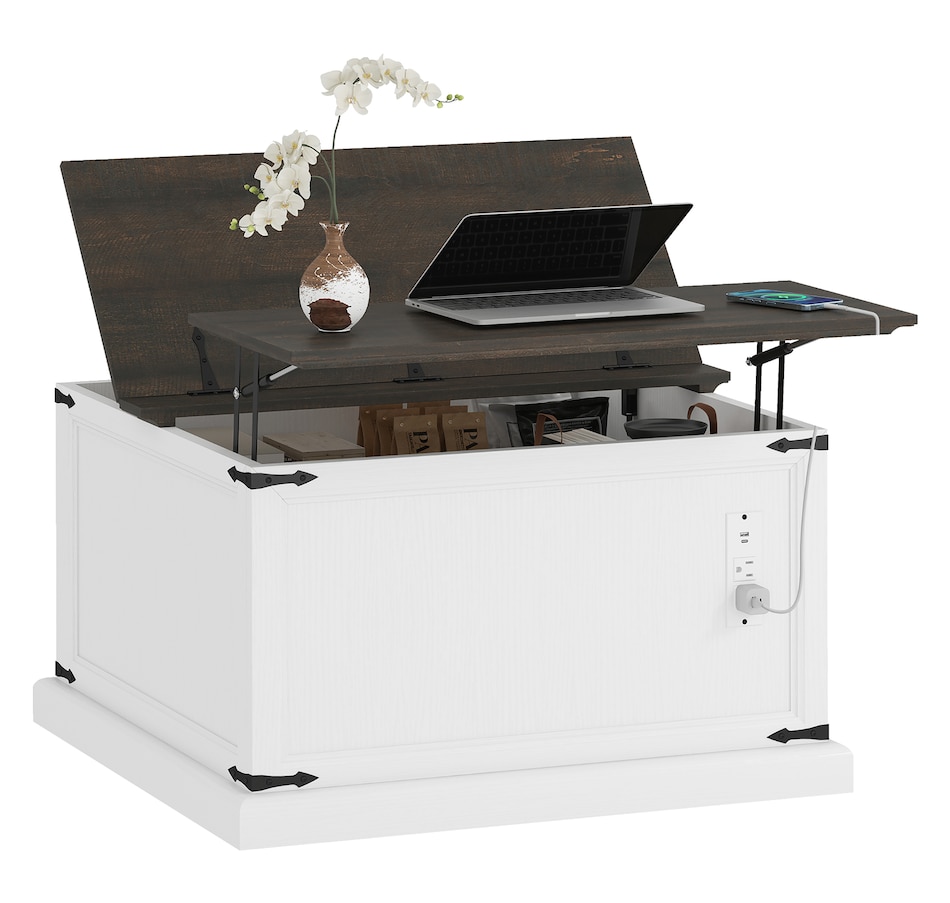Image 917443_ST01.jpg, Product 917-443 / Price $199.99, HOMCOM Lift Top Coffee Table with Charging Station and Storage from HOMCOM on TSC.ca's Home & Garden department