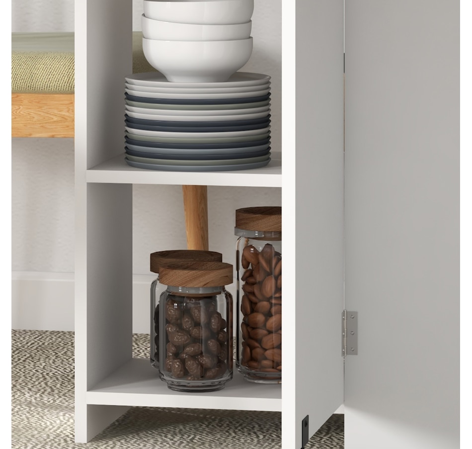 Image 917448_ALTMORE25.jpg, Product 917-448 / Price $139.99 - $149.99, HOMCOM Foldable Dining Table, Drop Leaf Table with Storage for Kitchen from HOMCOM on TSC.ca's Home & Garden department