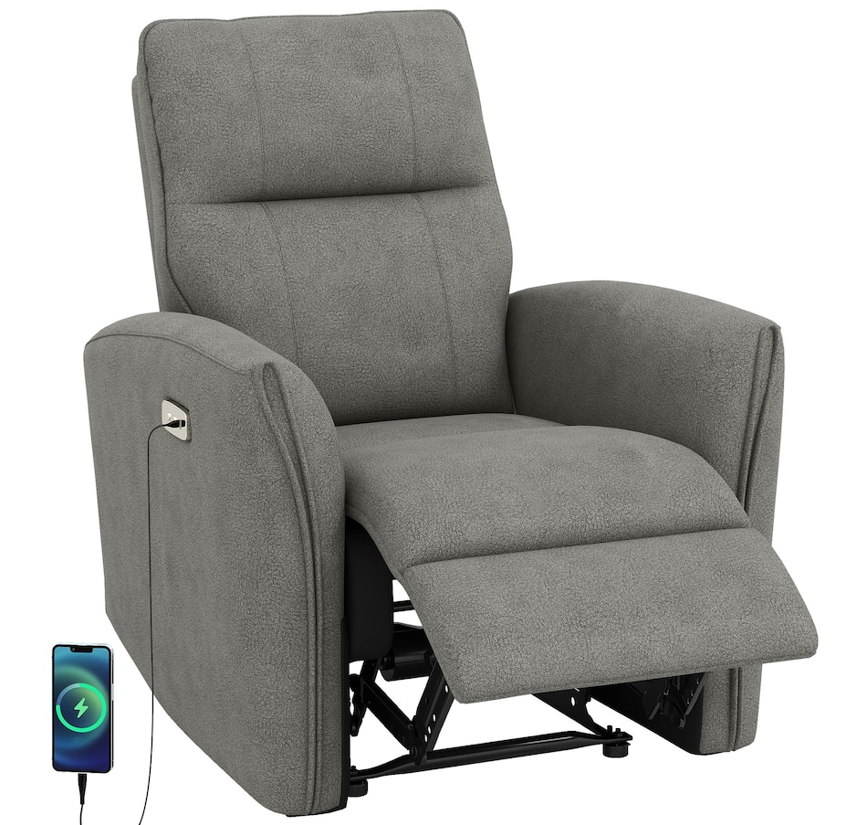 Image 917449_ST02.jpg, Product 917-449 / Price $479.99 - $499.99, HOMCOM Power Recliner Chair, Upholstered Recliner Chair w/ USB Ports from HOMCOM on TSC.ca's Home & Garden department