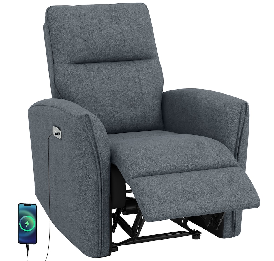 Image 917449_ST03.jpg, Product 917-449 / Price $479.99 - $499.99, HOMCOM Power Recliner Chair, Upholstered Recliner Chair w/ USB Ports from HOMCOM on TSC.ca's Home & Garden department