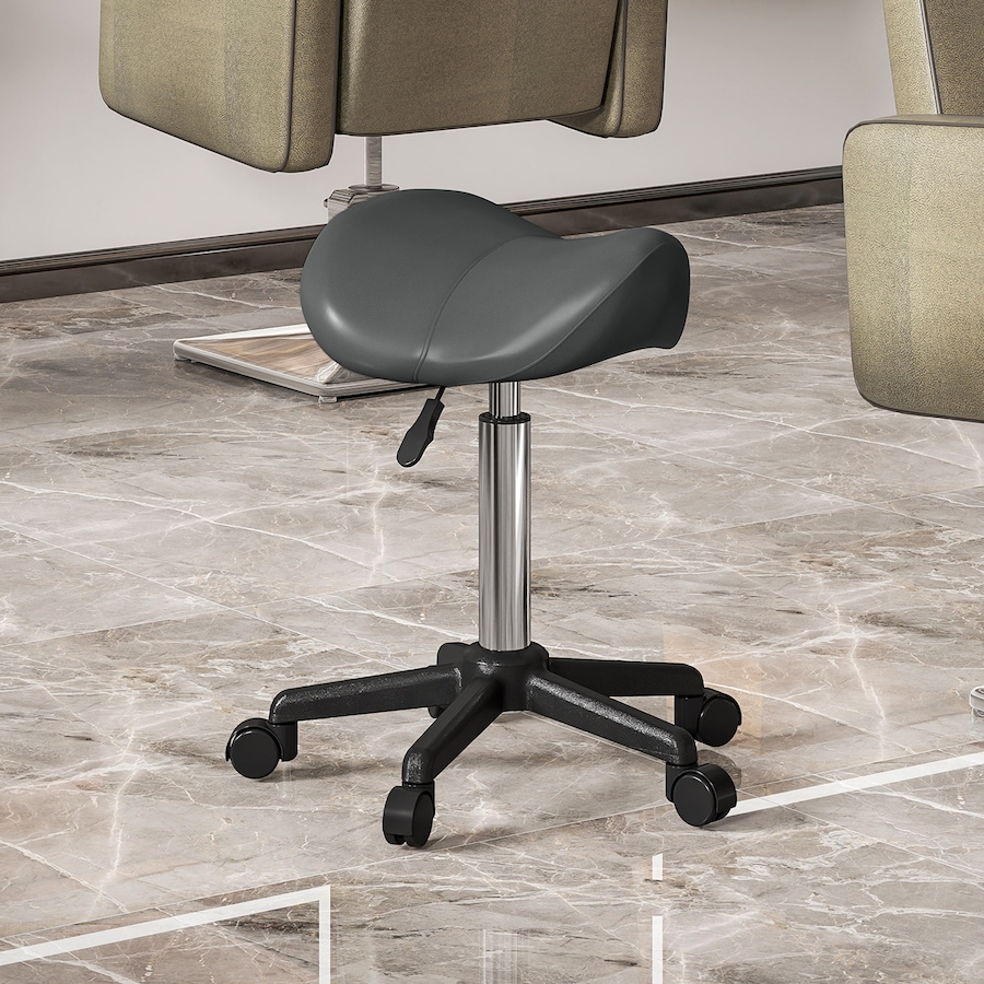 Image 917450_ALTMORE10.jpg, Product 917-450 / Price $54.99 - $59.99, HOMCOM Saddle Salon Stool Adjustable Swivel Massage Spa Beauty Stool from HOMCOM on TSC.ca's Home & Garden department