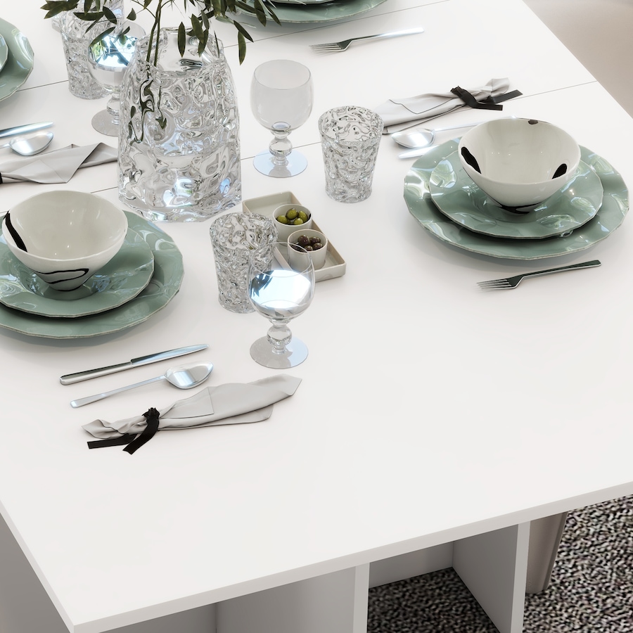 Image 917455_ALTMORE15.jpg, Product 917-455 / Price $129.99, HOMCOM Foldable Dining Table with Storage Shelves, Drop Leaf, Wheels from HOMCOM on TSC.ca's Home & Garden department