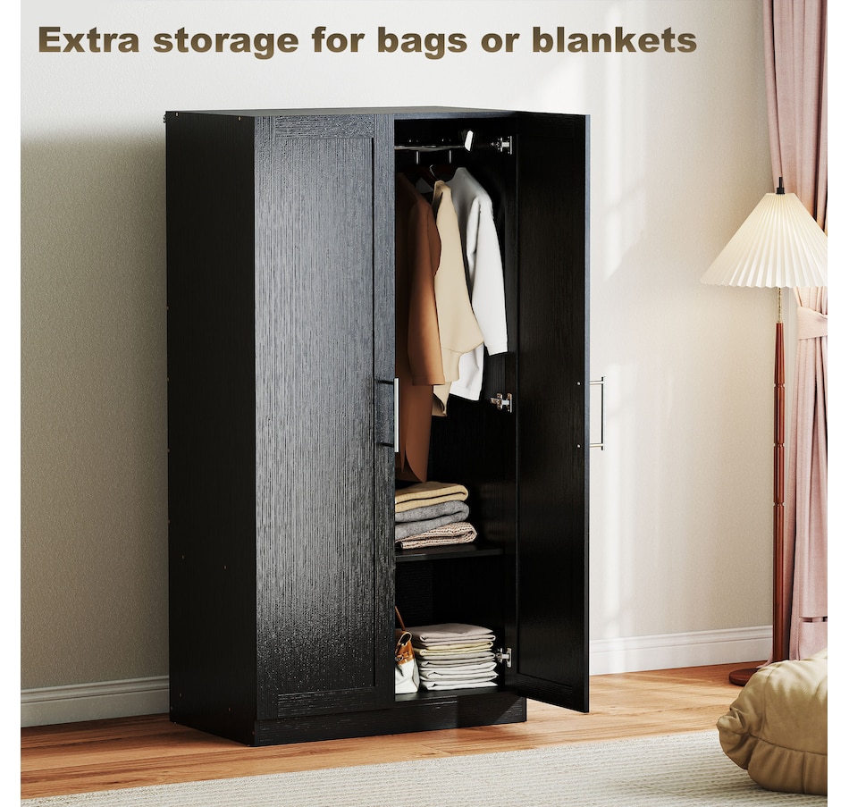 Image 917473_ALTMORE13.jpg, Product 917-473 / Price $239.99 - $249.99, HOMCOM Modern Armoire Wardrobe Closet, 2 Door Wardrobe Cabinet from HOMCOM on TSC.ca's Home & Garden department