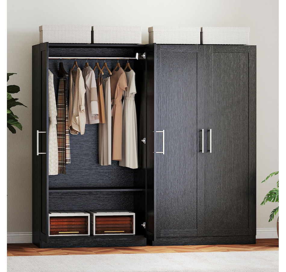 Image 917473_ALTMORE17.jpg, Product 917-473 / Price $239.99 - $249.99, HOMCOM Modern Armoire Wardrobe Closet, 2 Door Wardrobe Cabinet from HOMCOM on TSC.ca's Home & Garden department