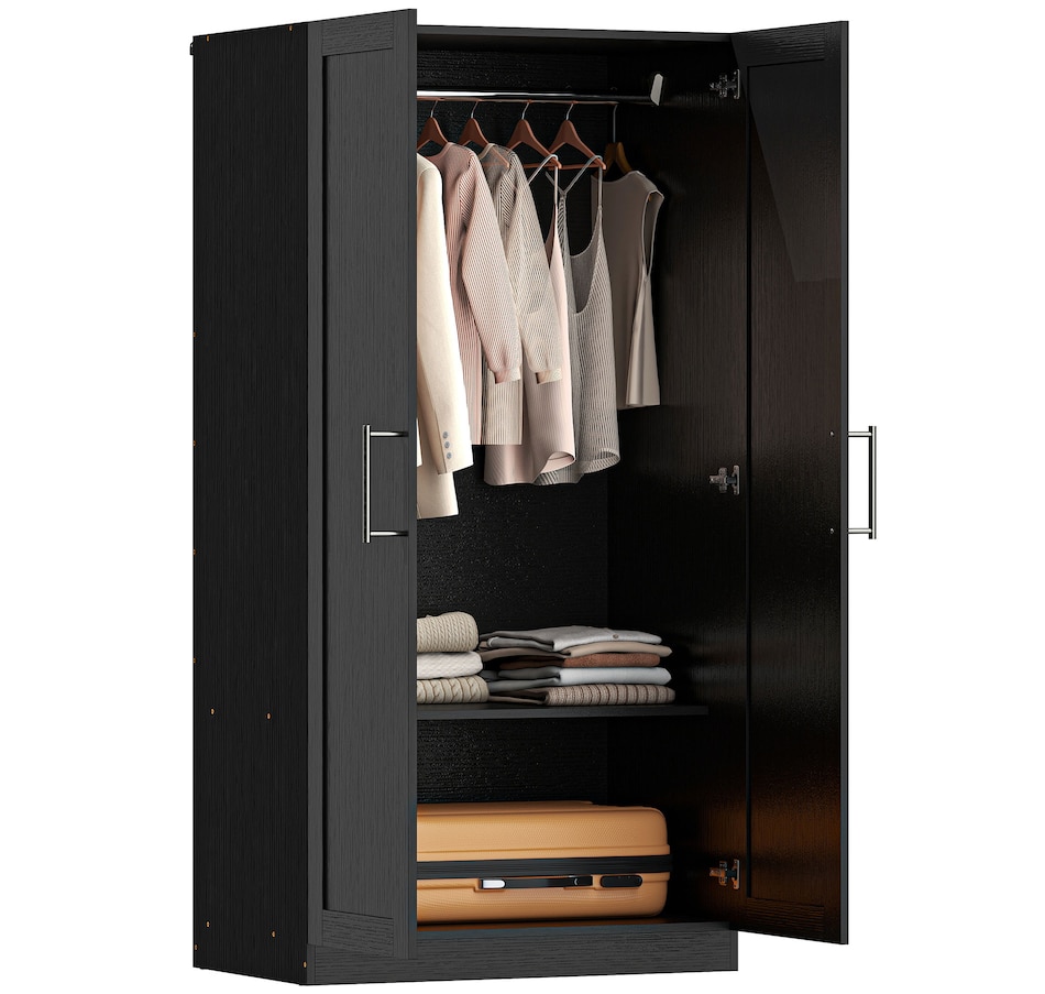 Image 917473_ST02.jpg, Product 917-473 / Price $239.99 - $249.99, HOMCOM Modern Armoire Wardrobe Closet, 2 Door Wardrobe Cabinet from HOMCOM on TSC.ca's Home & Garden department