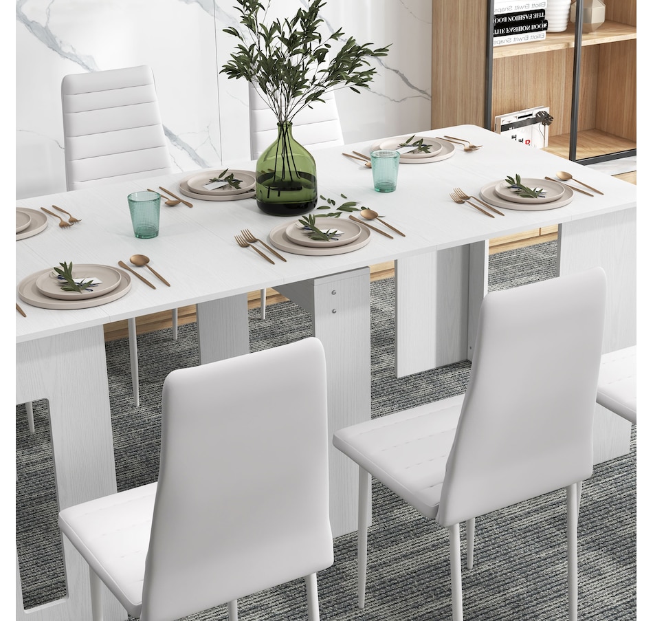 Image 917476_ALTMORE5.jpg, Product 917-476 / Price $214.99, HOMCOM Modern Dining Chairs, Set of 6, PU Leather Upholstered Accent Chairs from HOMCOM on TSC.ca's Home & Garden department