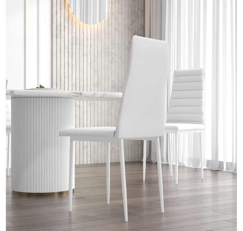 Image 917476_ALTMORE6.jpg, Product 917-476 / Price $214.99, HOMCOM Modern Dining Chairs, Set of 6, PU Leather Upholstered Accent Chairs from HOMCOM on TSC.ca's Home & Garden department