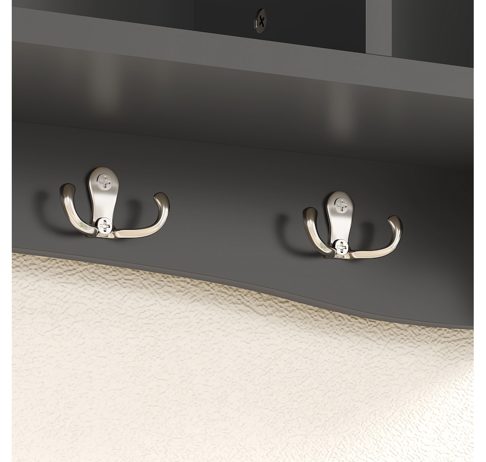 Image 917481_ALTMORE17.jpg, Product 917-481 / Price $64.99 - $69.99, HOMCOM Coat Rack Wall Mount with Shelf, Wall Coat Rack with Hooks from HOMCOM on TSC.ca's Home & Garden department