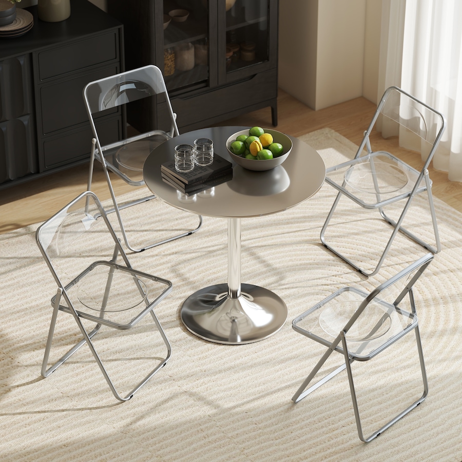 Image 917482_ALTMORE15.jpg, Product 917-482 / Price $123.59, 4 Pack Acrylic Folding Chairs, Modern Foldable Chairs from HOMCOM on TSC.ca's Home & Garden department