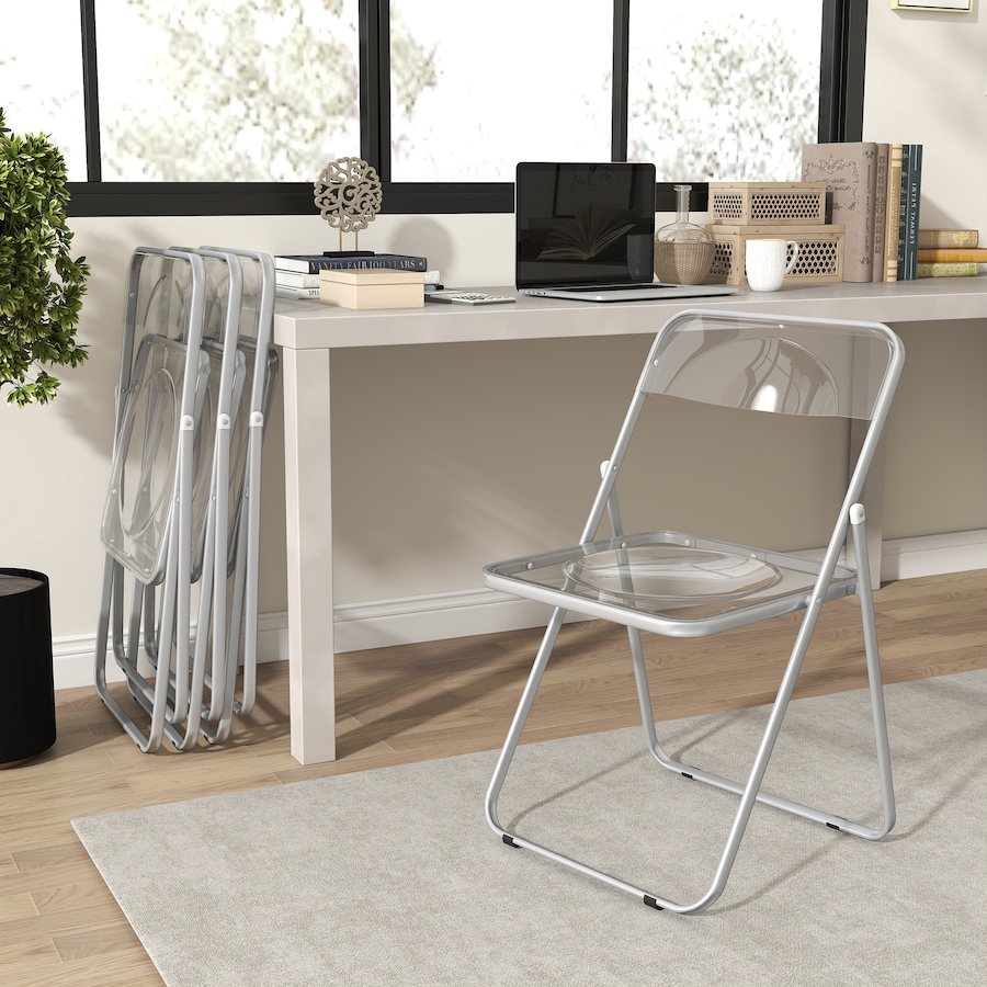 Image 917482_ALTMORE17.jpg, Product 917-482 / Price $123.59, 4 Pack Acrylic Folding Chairs, Modern Foldable Chairs from HOMCOM on TSC.ca's Home & Garden department
