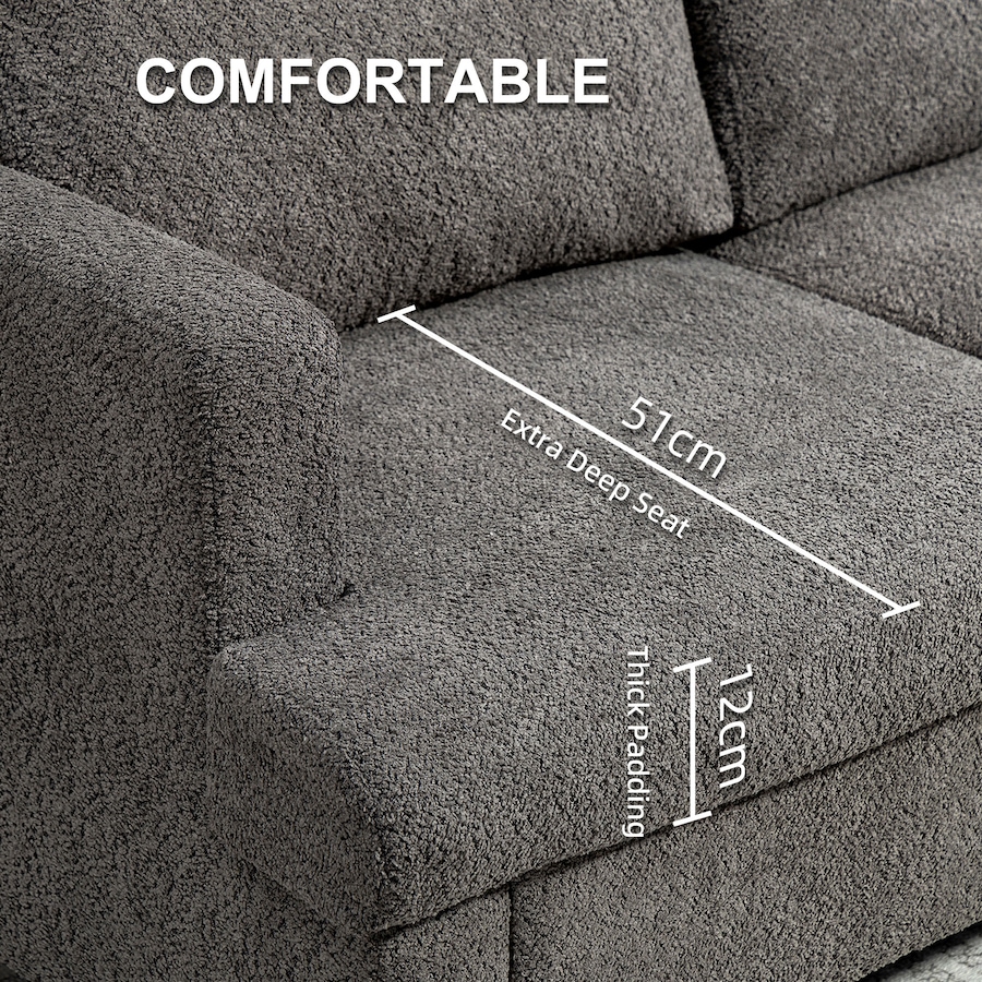 Image 917485_ALTMORE12.jpg, Product 917-485 / Price $293.99 - $302.99, HOMCOM 54.3" Loveseat Sofa, Small Couch with Cushions from HOMCOM on TSC.ca's Home & Garden department