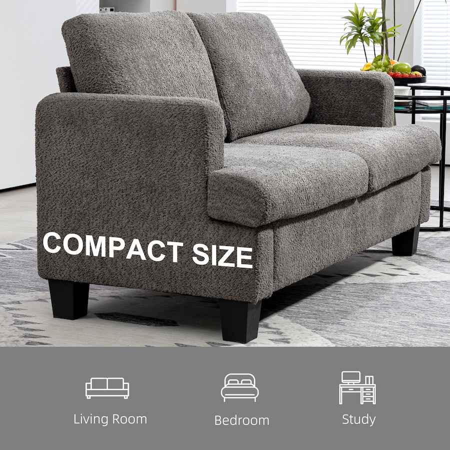 Image 917485_ALTMORE14.jpg, Product 917-485 / Price $293.99 - $302.99, HOMCOM 54.3" Loveseat Sofa, Small Couch with Cushions from HOMCOM on TSC.ca's Home & Garden department