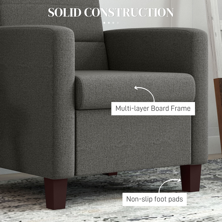 Image 917489_ALTMORE14.jpg, Product 917-489 / Price $179.99, HOMCOM Modern Accent Chair Fabric Armchair w/ Non-Slip Pads from HOMCOM on TSC.ca's Home & Garden department