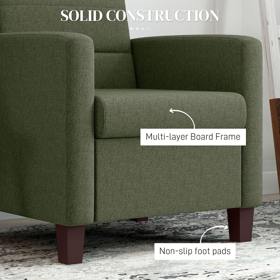 Image 917489_ALTMORE5.jpg, Product 917-489 / Price $179.99, HOMCOM Modern Accent Chair Fabric Armchair w/ Non-Slip Pads from HOMCOM on TSC.ca's Home & Garden department